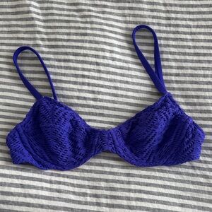 Vintage Lace Bikini top in Purple